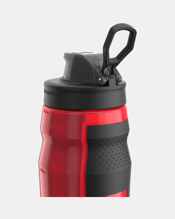 UA Playmaker Squeeze 32 oz. Water Bottle in Red image number 4